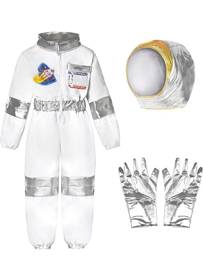 زي لعب دور رائد الفضاء ، زي رائد الفضاء للأطفال للفتيان الفتيات الفضاء يتظاهر بلبس كوسبلاي هدايا عيد ميلاد هالوين - Image 2